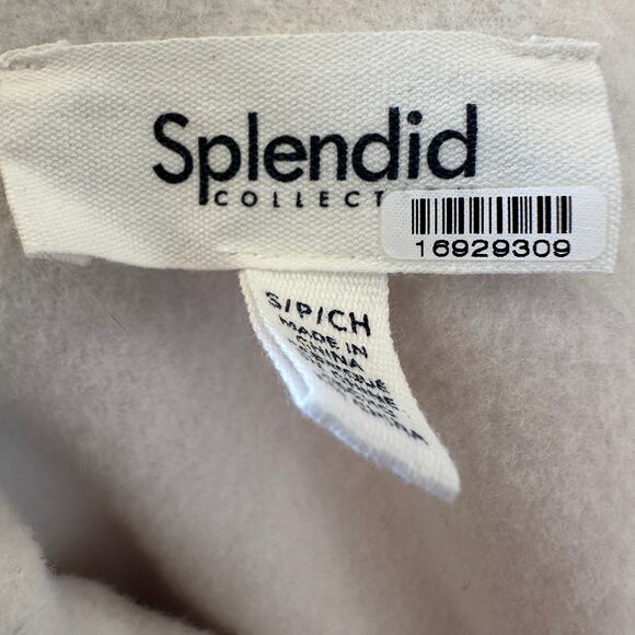 Splendid White Double Breasted Sweater Jacket SMALL Felted Boxy Career Wool $198 - Picture 8 of 10